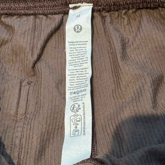 lululemon Dark Brown Espresso Relaxed MidRise Pull-On Corduroy Pants Size M 8-10 - Picture 6 of 6